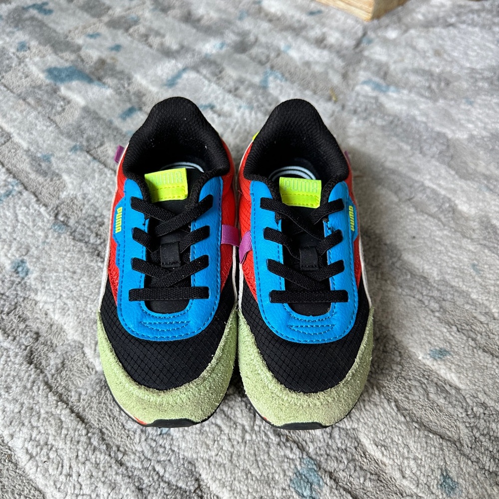 Puma Red and Blue Sneakers Vibrant Athletic Style